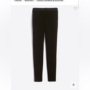 Gigi pant with side-zip closure in ponte